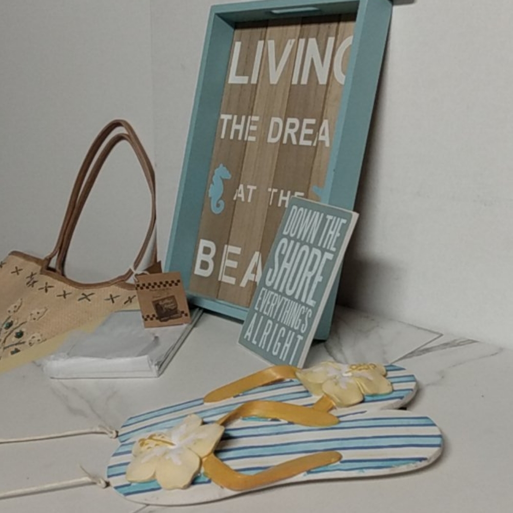 Home Decor Primitive Beach Theme Vintage and New - Picture 8 of 12